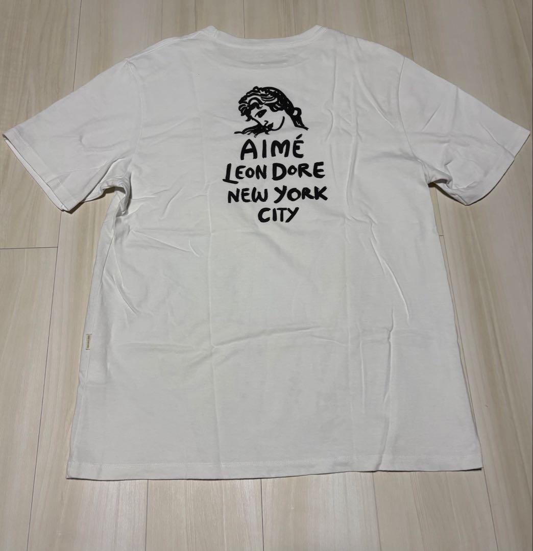 AIMÉ LEON DORE ホワイト Tシャツ L