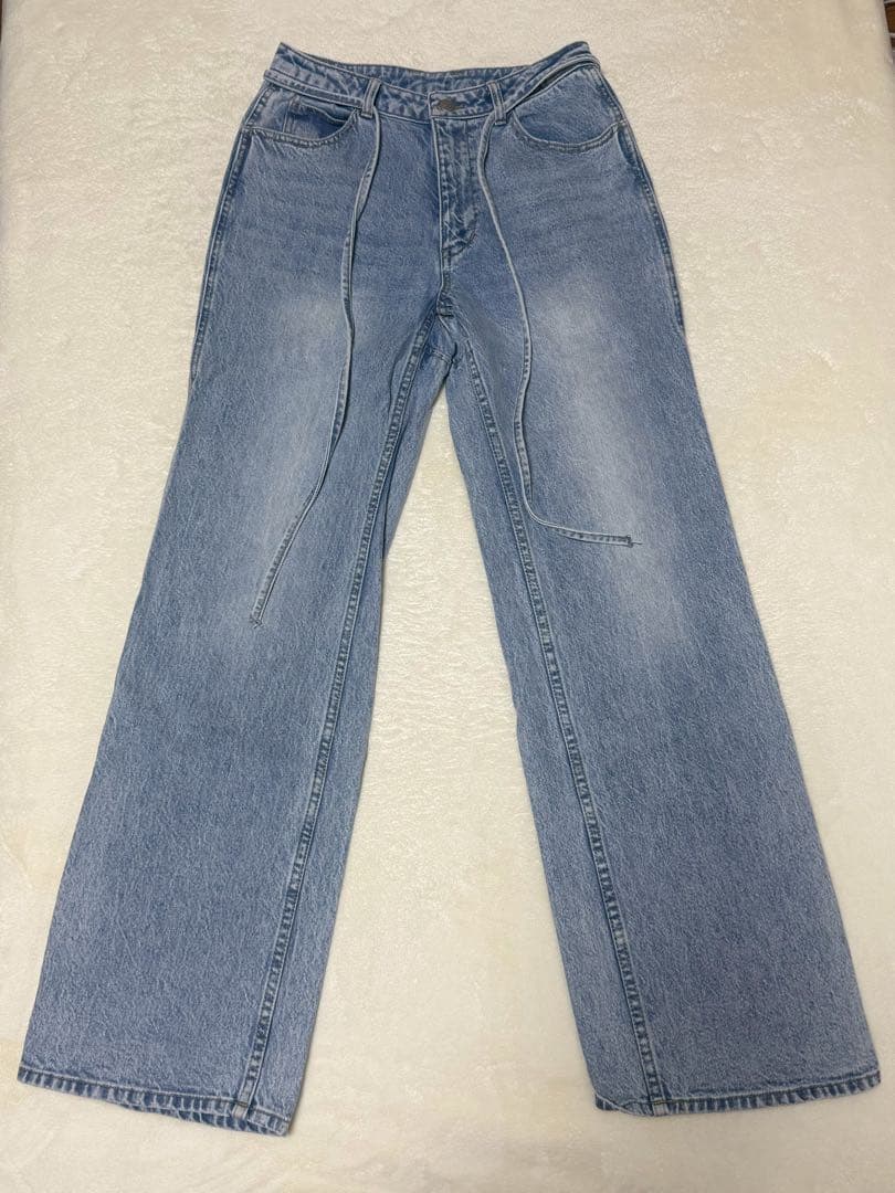 andmary ribbon hip denim アンドマリー(M)