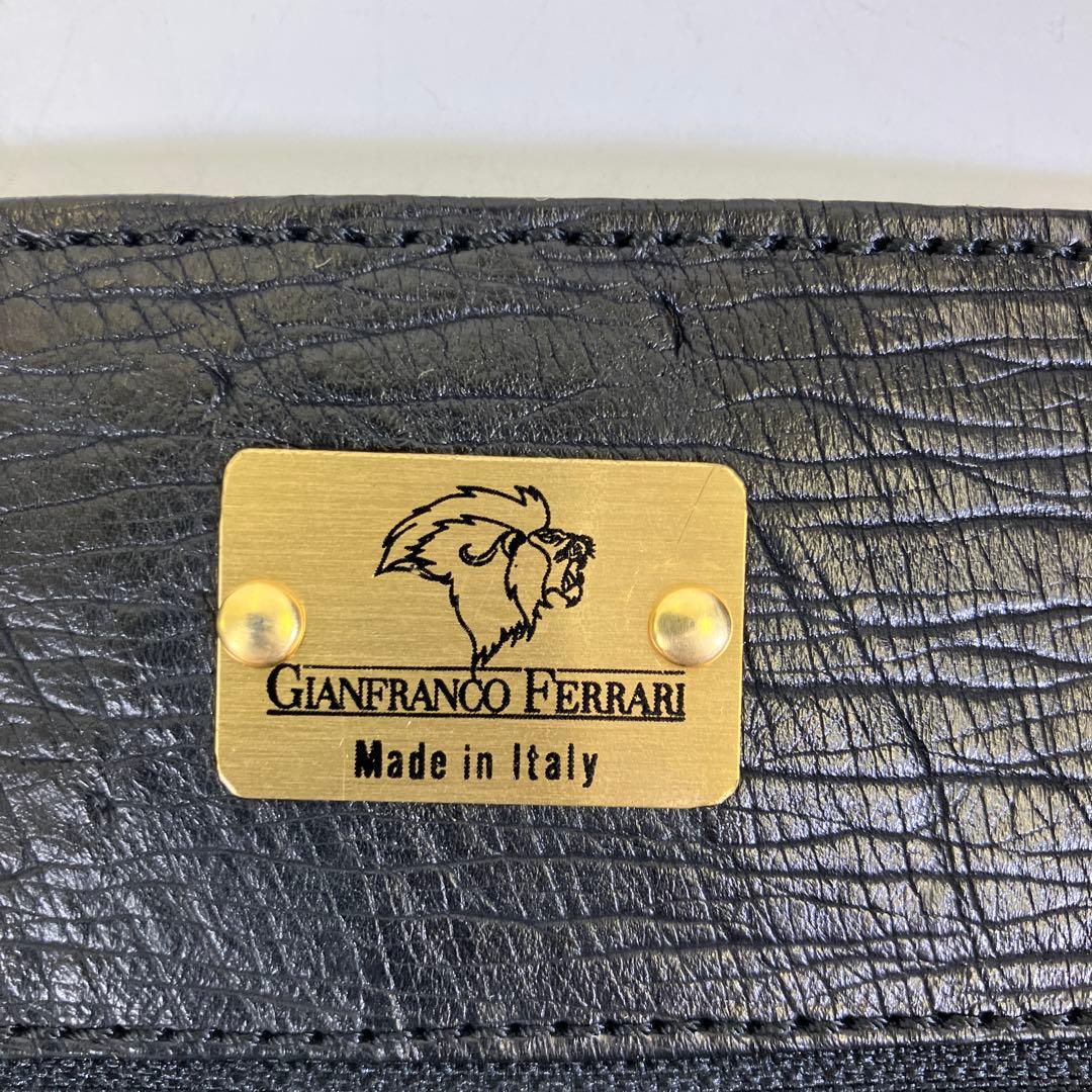 【GIANFRANCO FERRARI 】 オーストリッチ ボストンバッグ