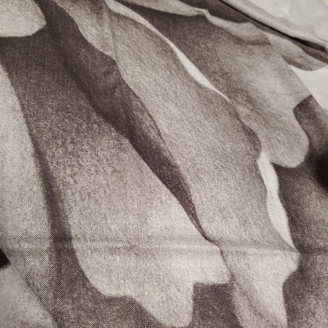 《美品》エルメス　カレジュアン　カシミアシルク140　アルマの薔薇