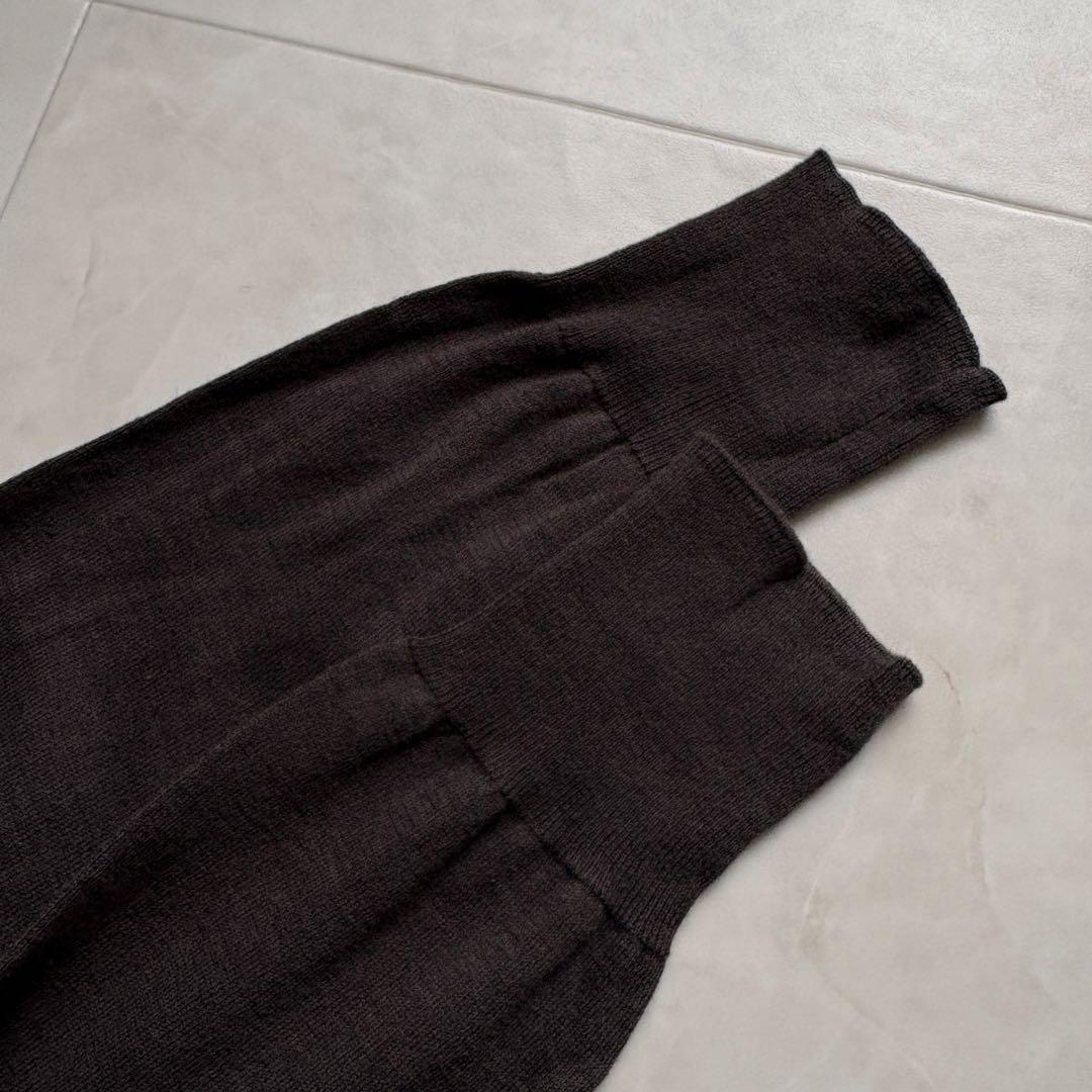 IENA リネン混アンサンブル 半袖ニット&カーデ 茶系 フリー 春夏