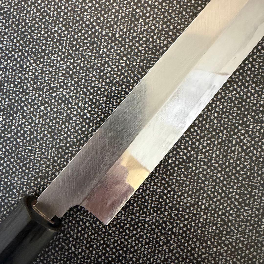ラ*郎様 柳刃包丁　刺身包丁　青鋼　８寸240㎜　本刃付済 和包丁