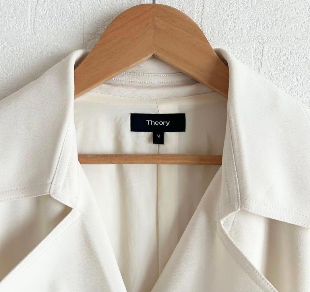 Theory 美品 ホワイト トレンチコート