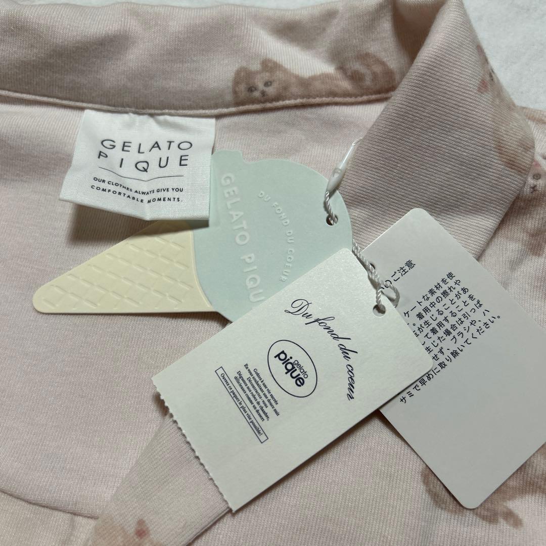 新品gelato pique ルームウェア上下猫柄