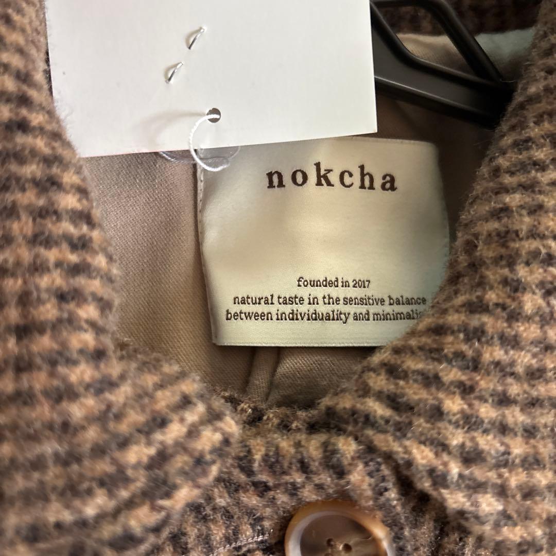 ジャケット・アウター nokcha hounds tooth check coat