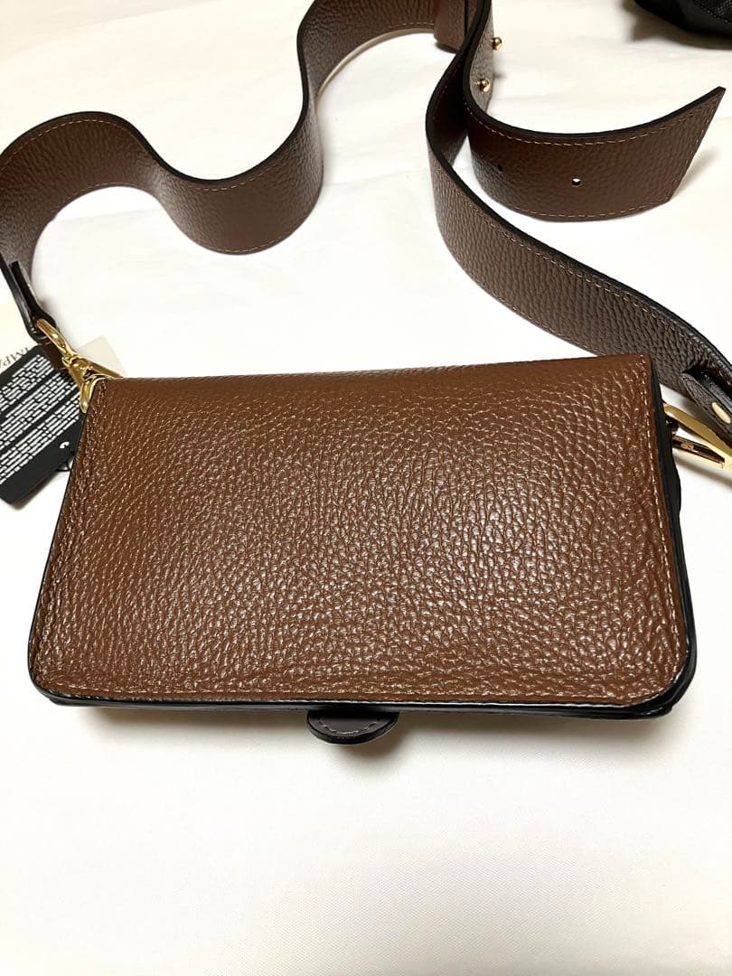 Marant マラント　ミニ　ショルダー　ボディバッグ　ブラウン　茶色　革