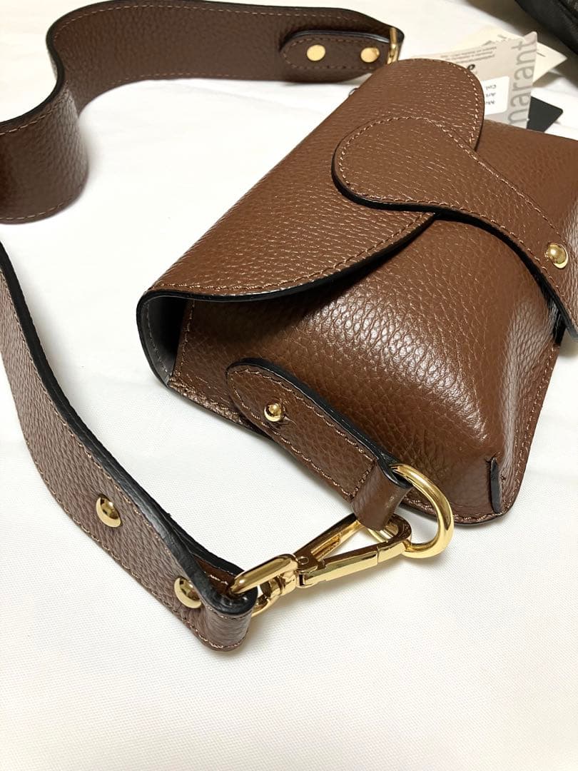 Marant マラント　ミニ　ショルダー　ボディバッグ　ブラウン　茶色　革