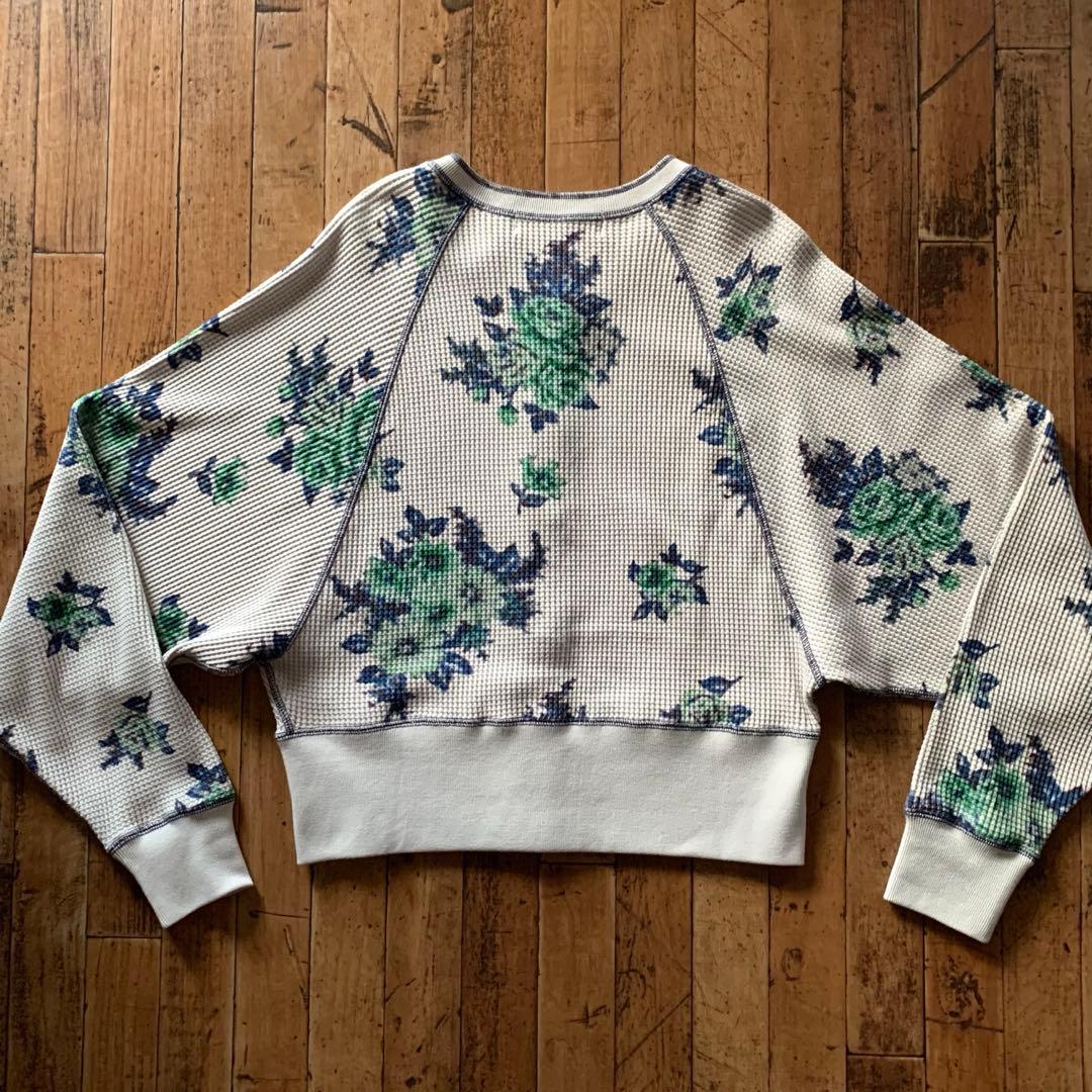 ☆★ mag FLOWER PRINT WAFFLE CARDIGAN★☆