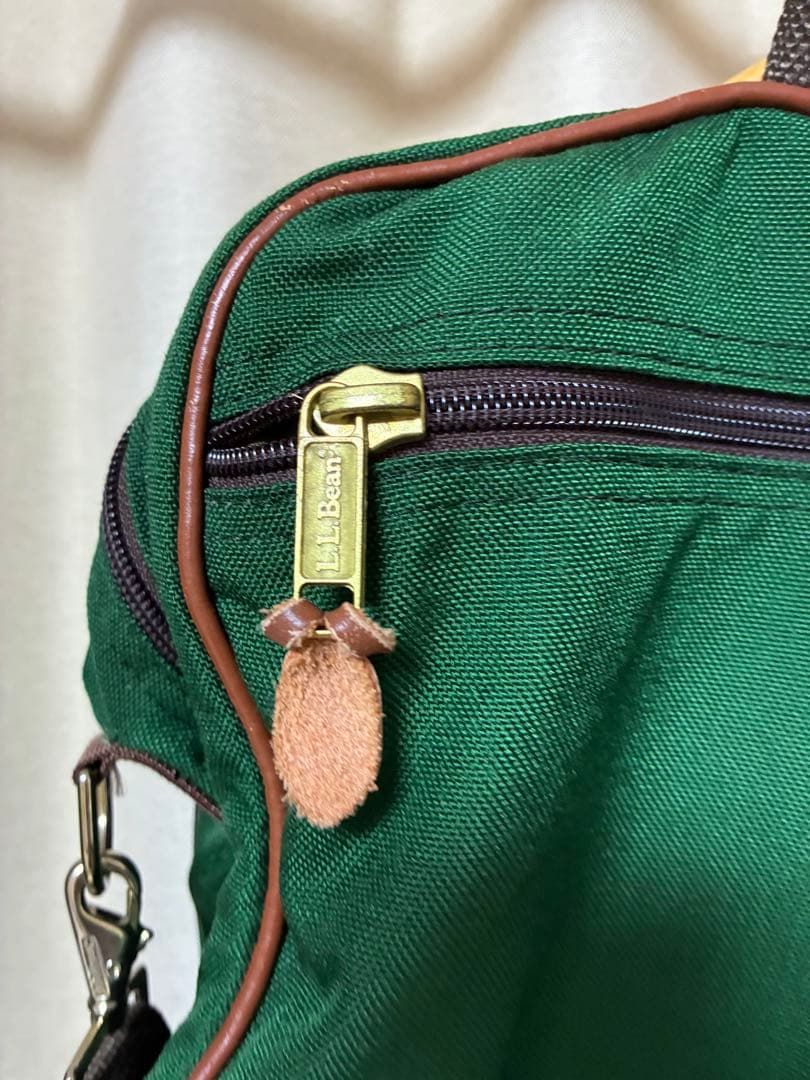 L.L.Bean バッグ　ビンテージ　グリーンキャンバス　ボストンバッグ