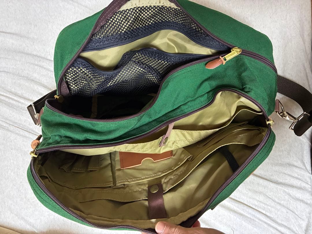 L.L.Bean バッグ　ビンテージ　グリーンキャンバス　ボストンバッグ