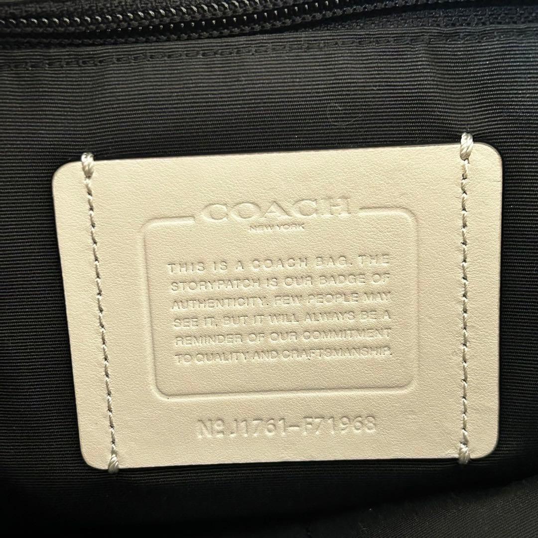 coach ショルダーバッグ メッセンジャーバッグ クロスバッグ 黒白