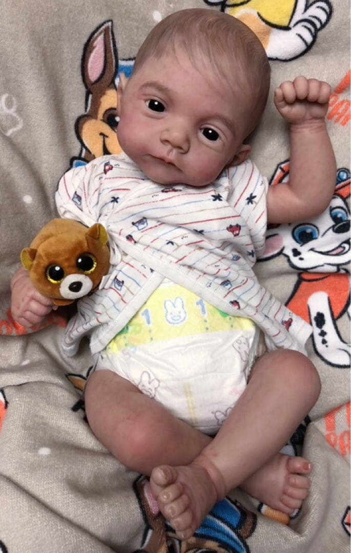 *・゜゜・*:.。リボーンドール　にこやか男の子:*・゜゜・*