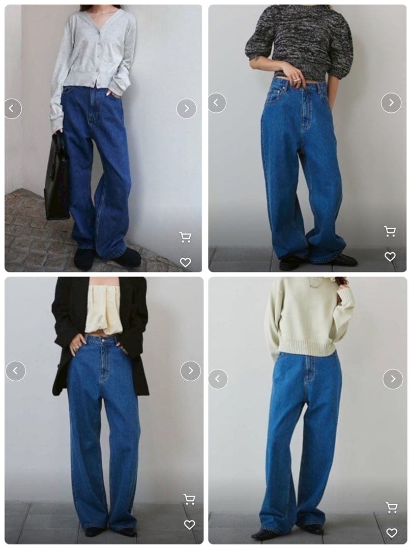 トゥデイフル　TODAYFUL carys denim 25 ワイド　ブルー