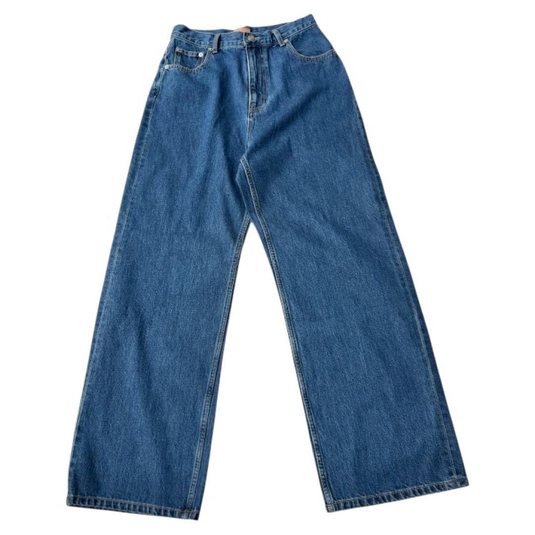 トゥデイフル　TODAYFUL carys denim 25 ワイド　ブルー