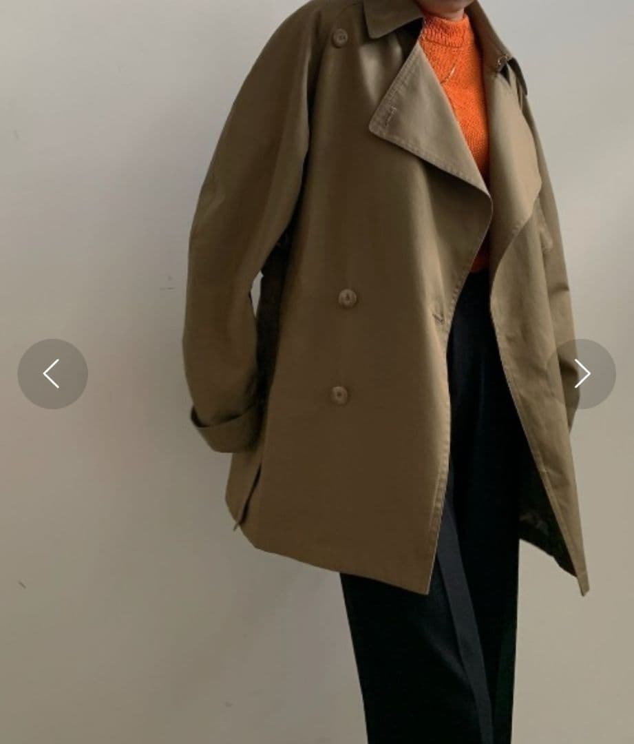 アメリ MANTECO CLASSY TRENCH JACKET