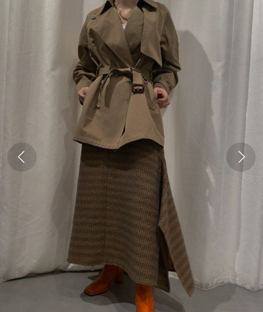アメリ MANTECO CLASSY TRENCH JACKET