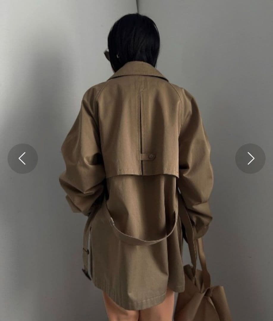 アメリ MANTECO CLASSY TRENCH JACKET