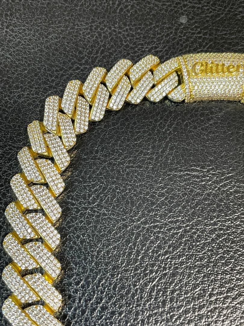 Glitter ゴールド チェーンネックレス