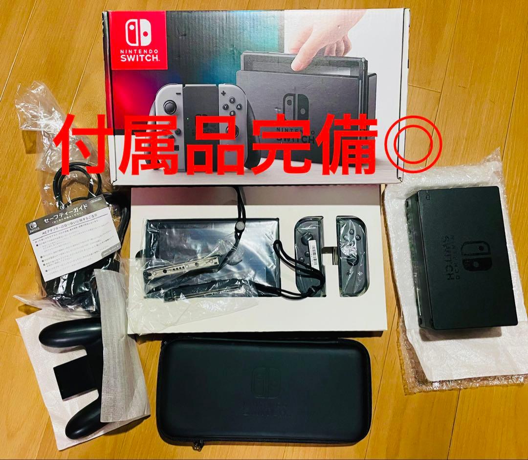 か*り様 Nintendo Switch グレー 本体 付属品完備 ケース付き