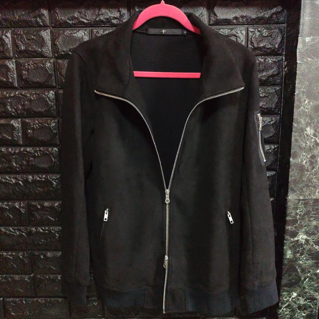 美品　ノーアイディー　フェイクスエード　ジップアップ　ジャケット