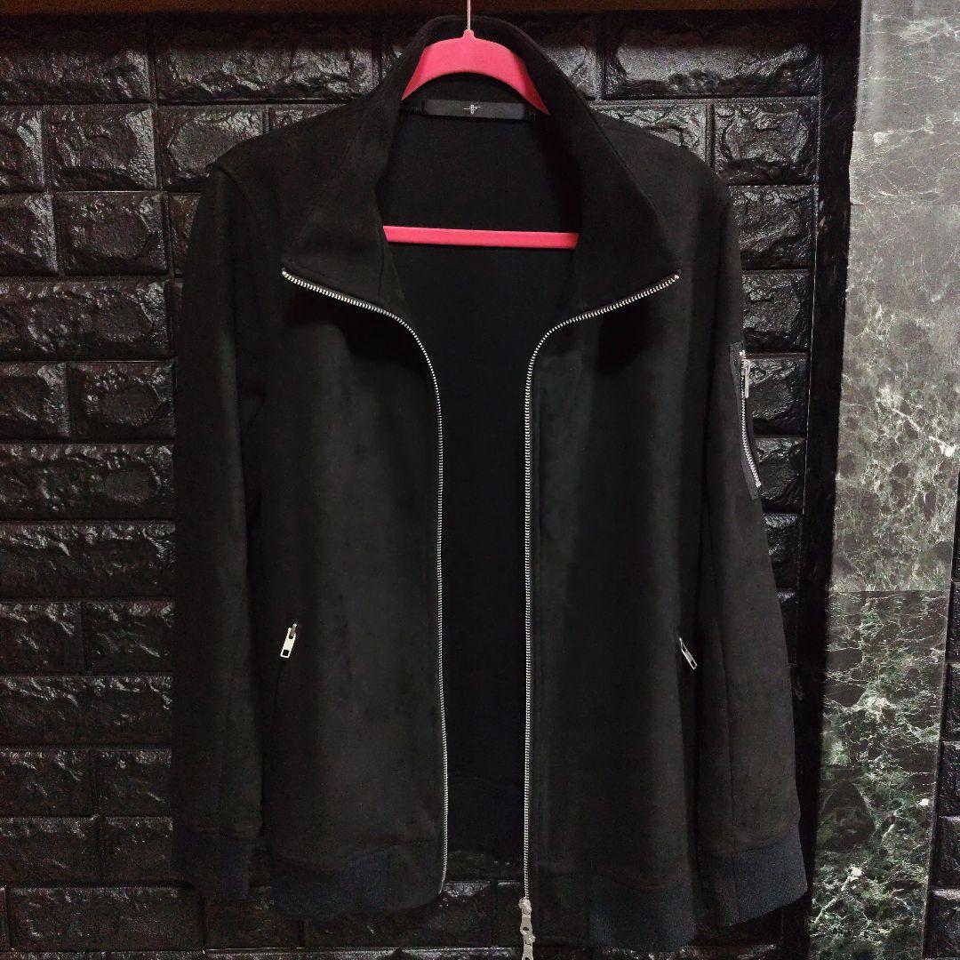 美品　ノーアイディー　フェイクスエード　ジップアップ　ジャケット