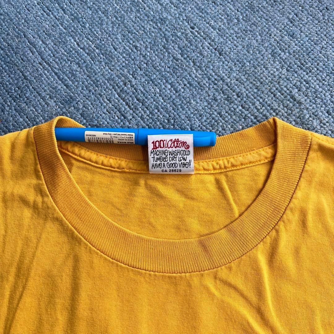 old Stussy イエロー Tシャツ　白タグ　90前期