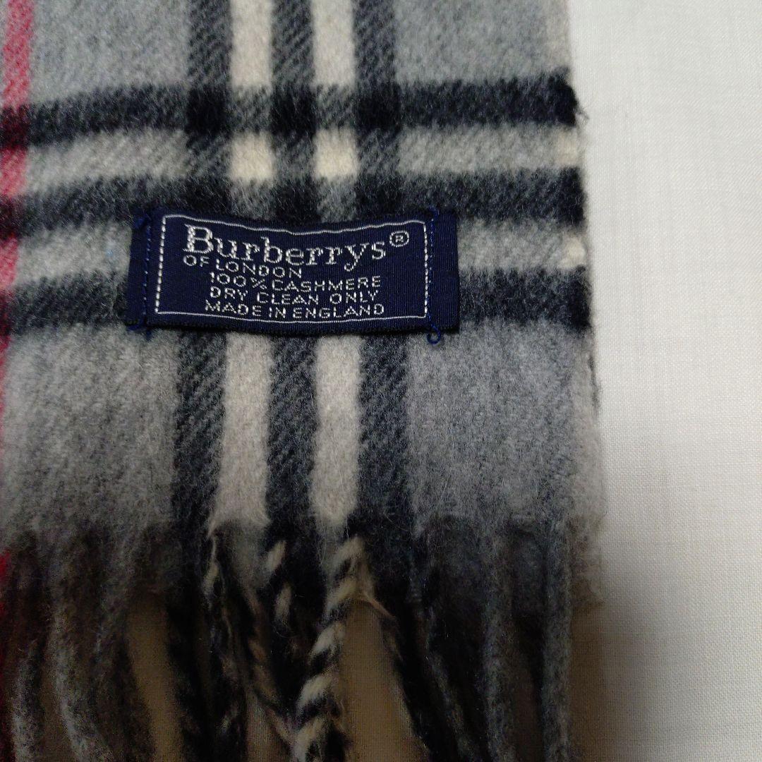 Burberrysノバチェックマフラー カシミア100% 美品 英國製