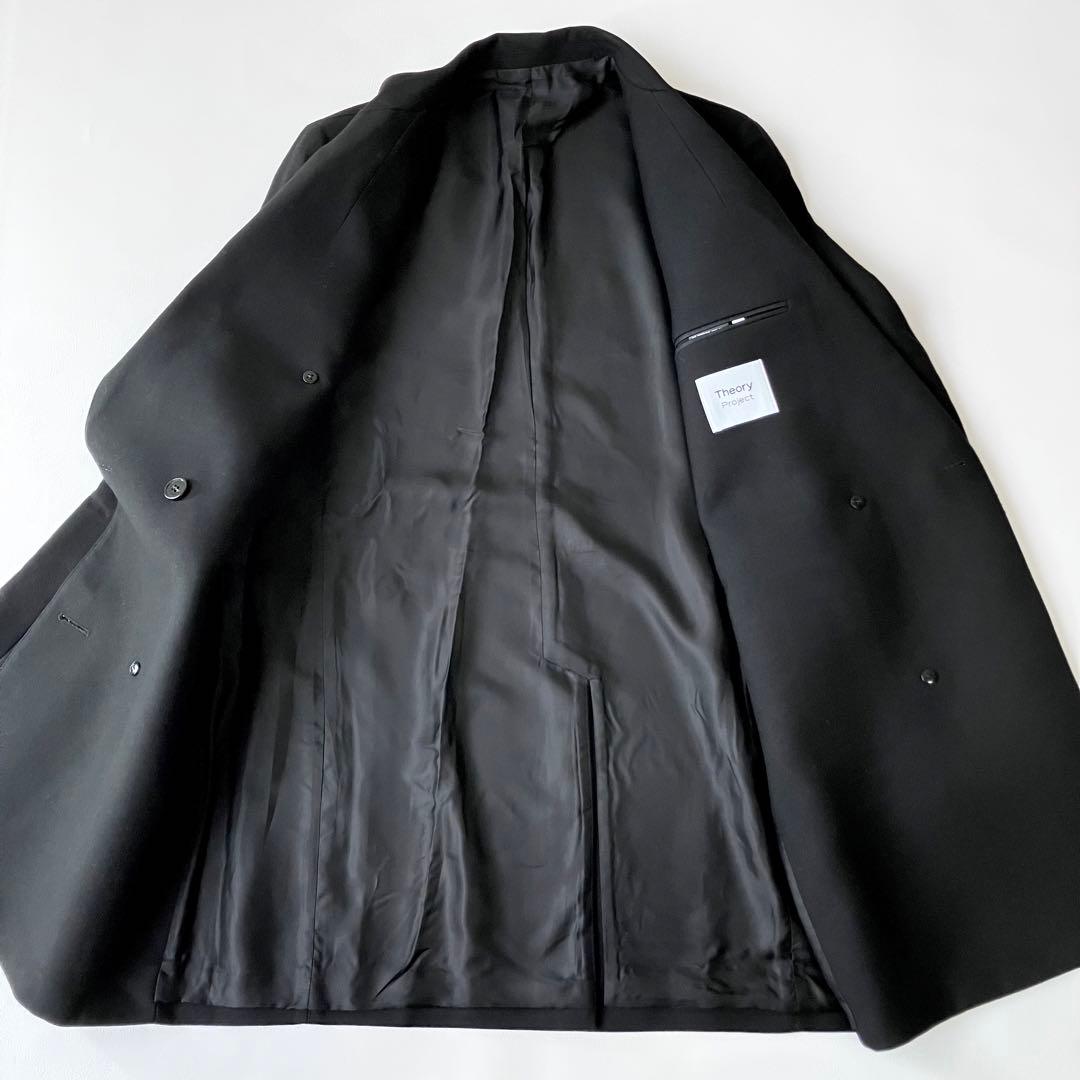 セオリー Project ダブルジャケットコート 定価8.9万円 黒 サイズ2