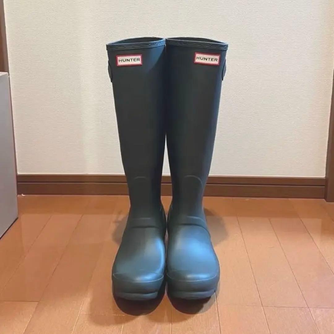 【12/20まで】新品 HUNTER オリジナルトール オリーブ25cm 長靴