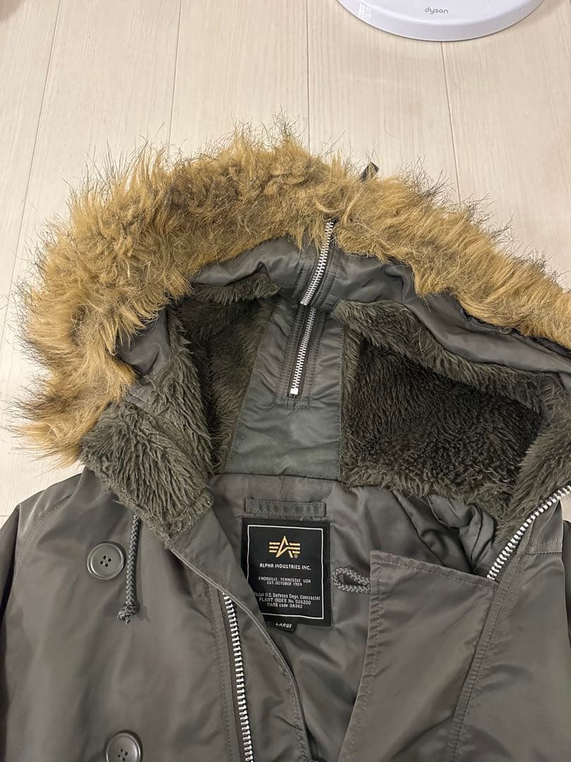 ALPHA INDUSTRIES フード付きn2bジャケット L