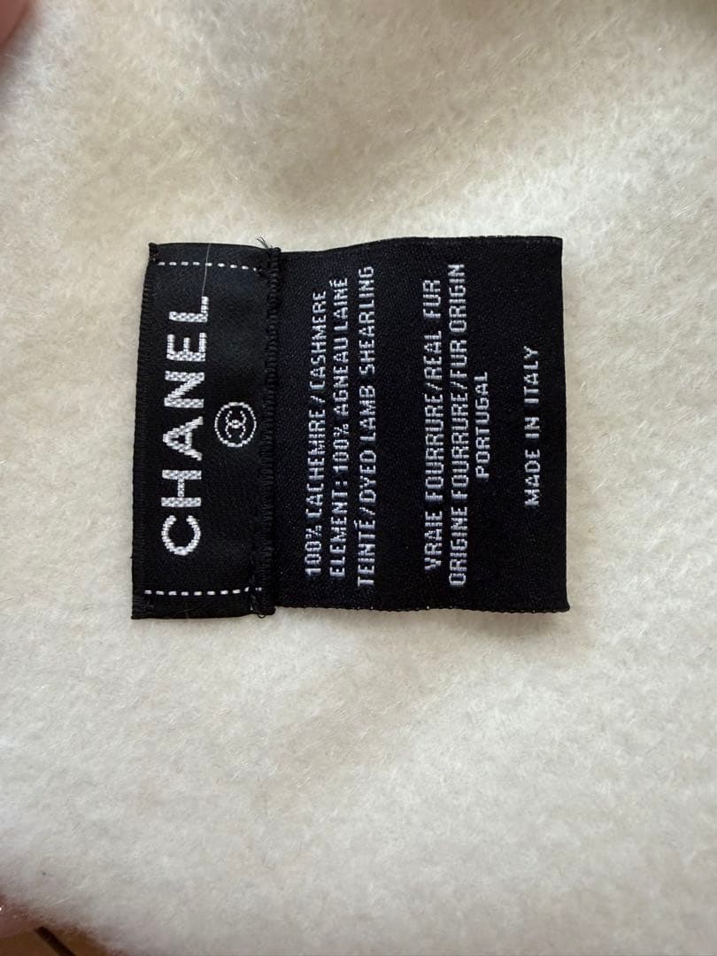 CHANEL カシミヤ100% 大判 マフラー ストール