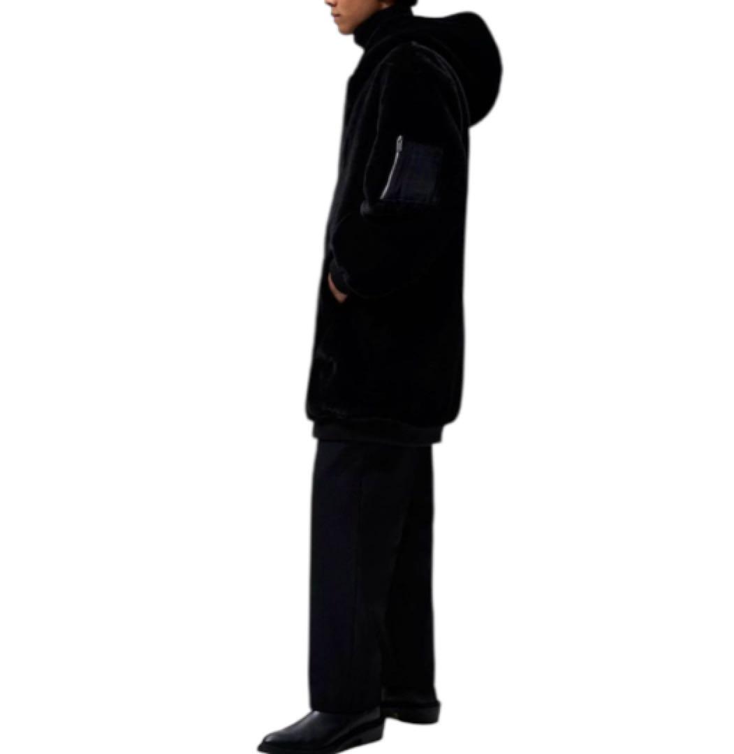 【美品】ZARAファーコート ロング ボンバー ボア S