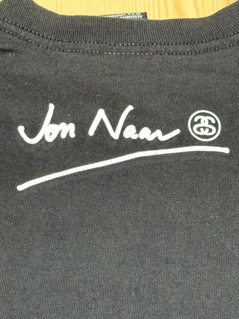 STUSSY×Jon Nena コラボ フォトグラフィックTシャツ Sサイズ 黒