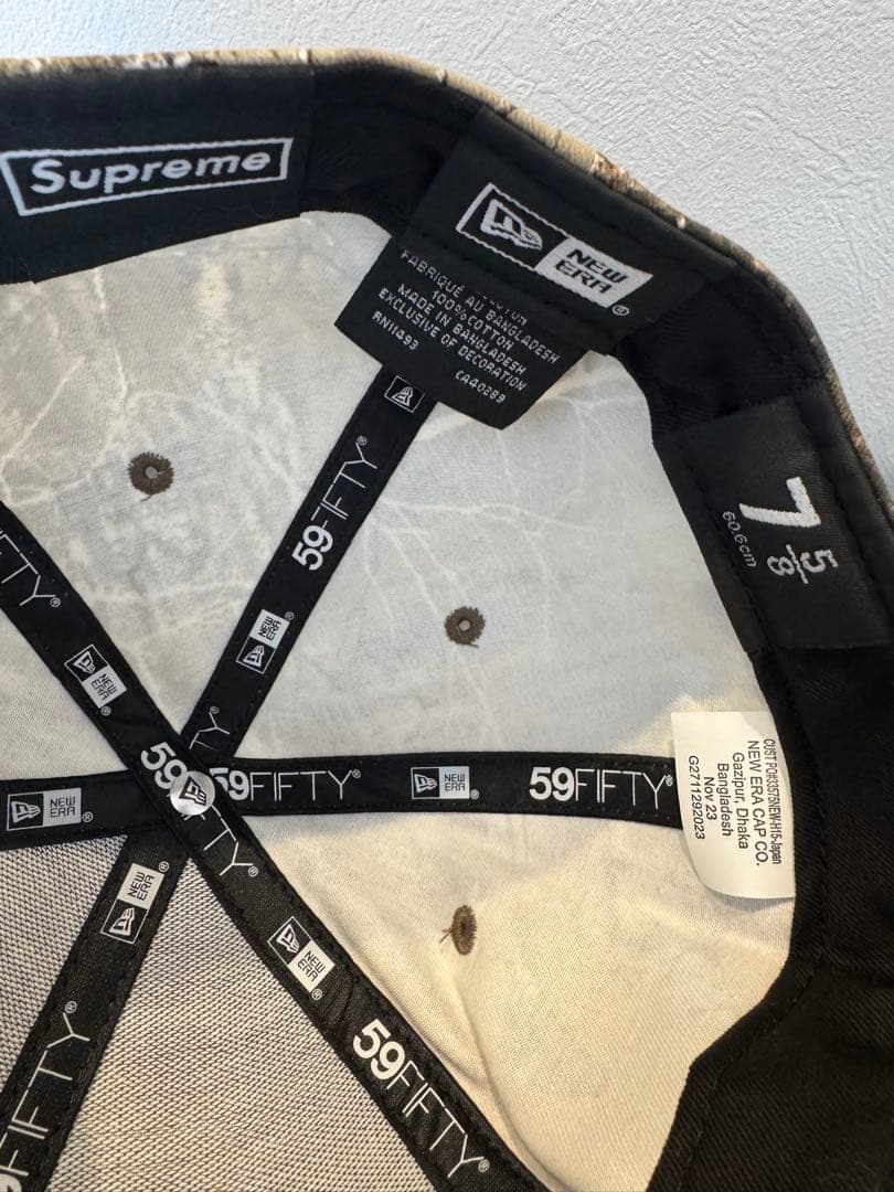 【7 5/8】Supreme Gold Cross S Logo New Era