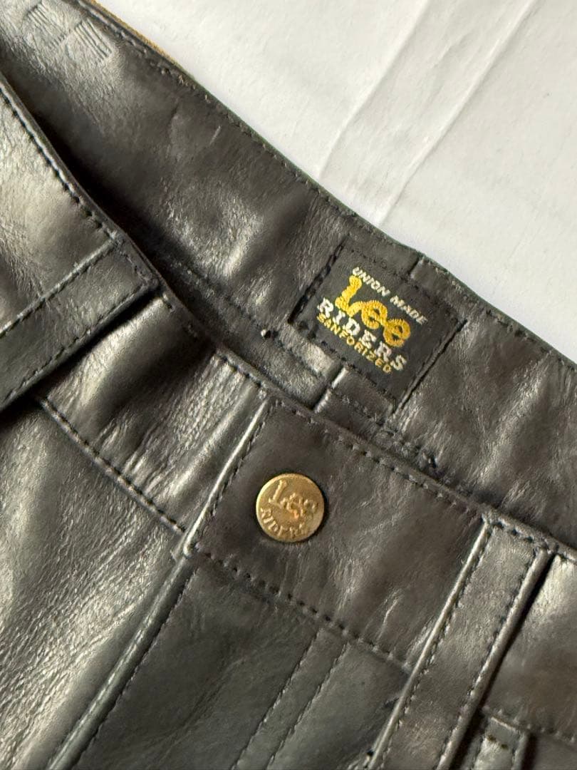 lee leather pants vintage usa レザー