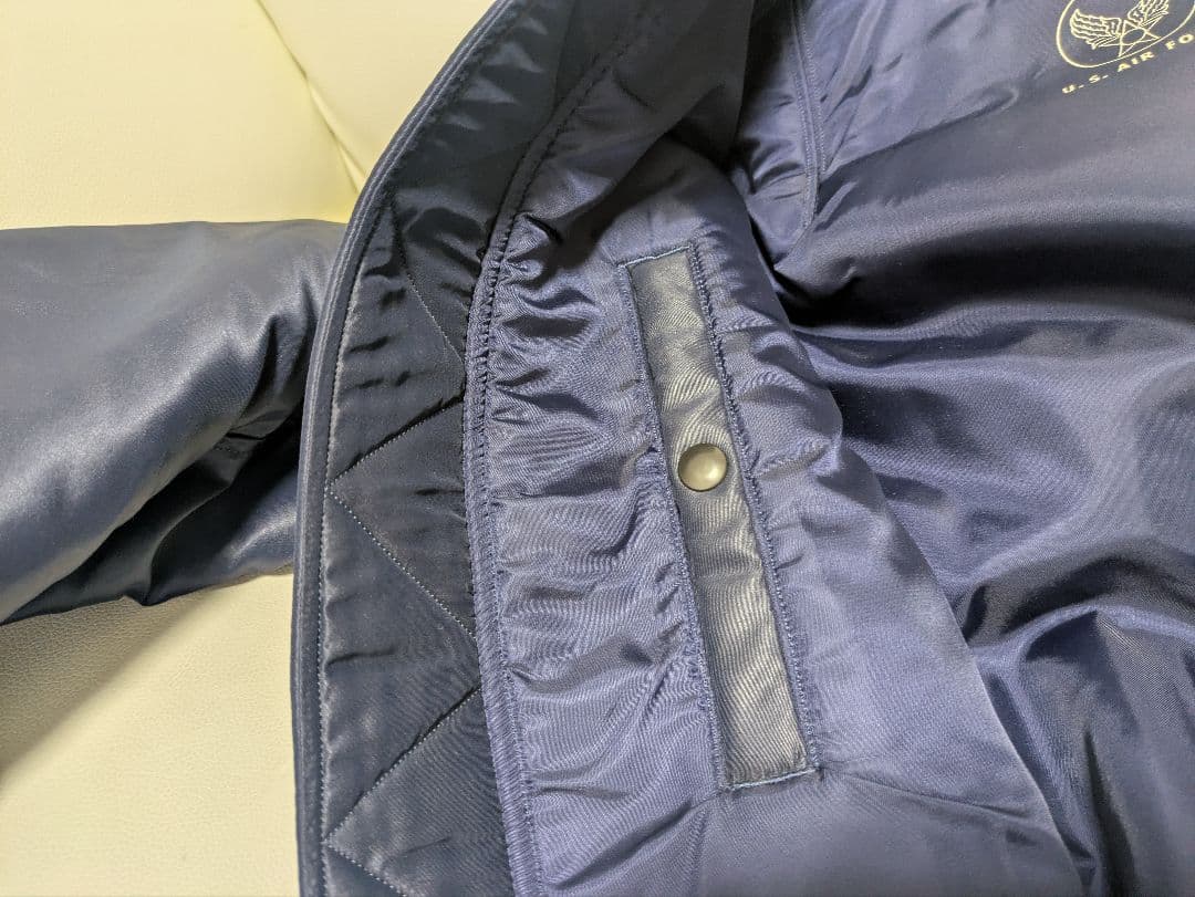 【未使用品】バズリクソンズ B-15C 34 紺 CROWNジップ タグ付き