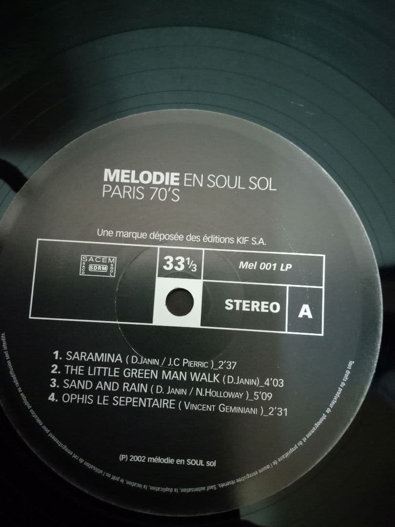 MELODIE EN SOUL SOL　レアグルーヴ　JAZZ FUNK コンピ
