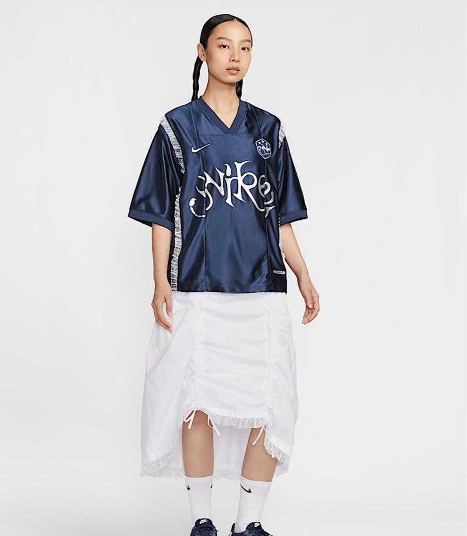 NIKE グラフィックジャージートップス　ネイビー　XS 新品タグ付き