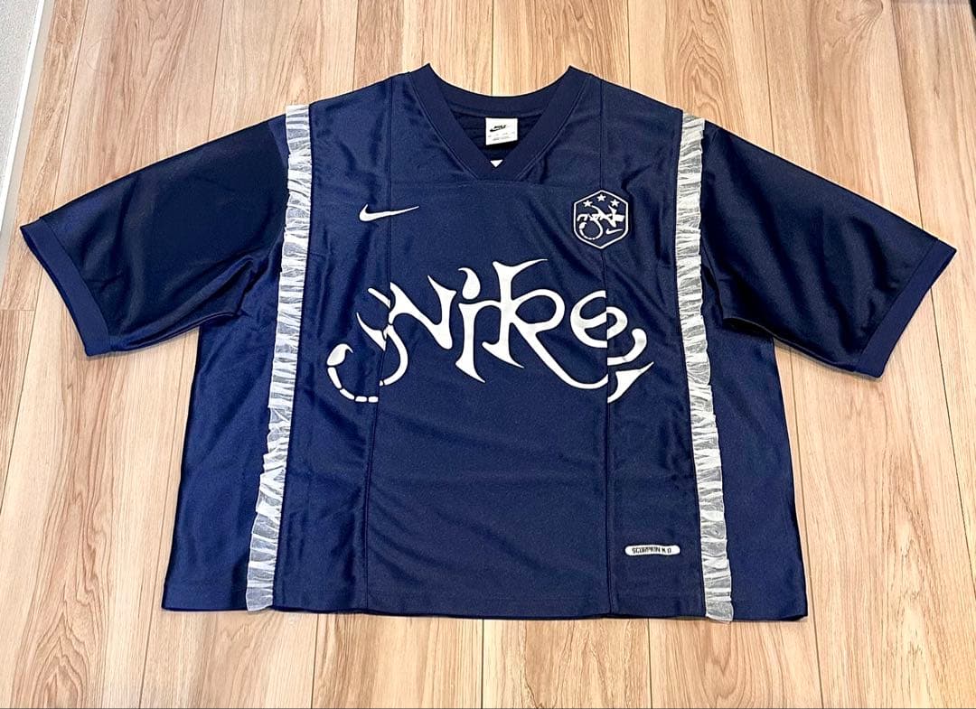 NIKE グラフィックジャージートップス　ネイビー　XS 新品タグ付き