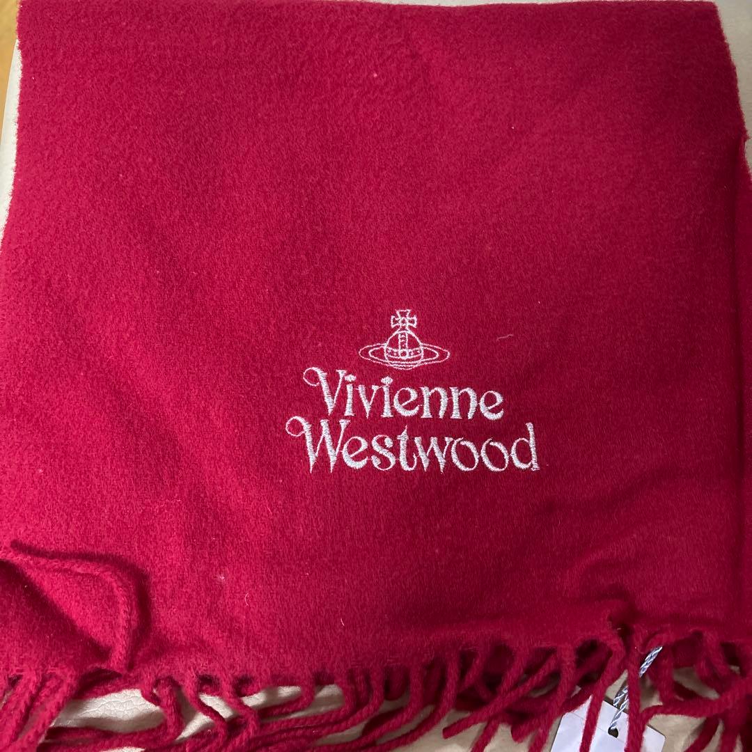 値引き中(新品未使用)Vivienne Westwood 赤 マフラー