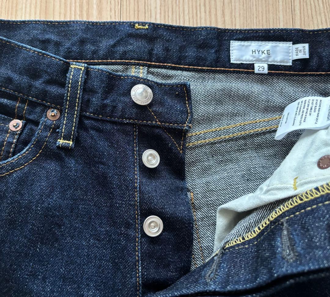HYKE ハイク CLASSIC STRAIGHT デニム パンツ 濃紺 29