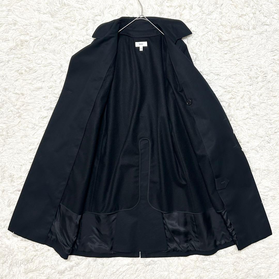 美品✨HYKE ハイク ウールライナー付 トレンチコート　ブラック　S