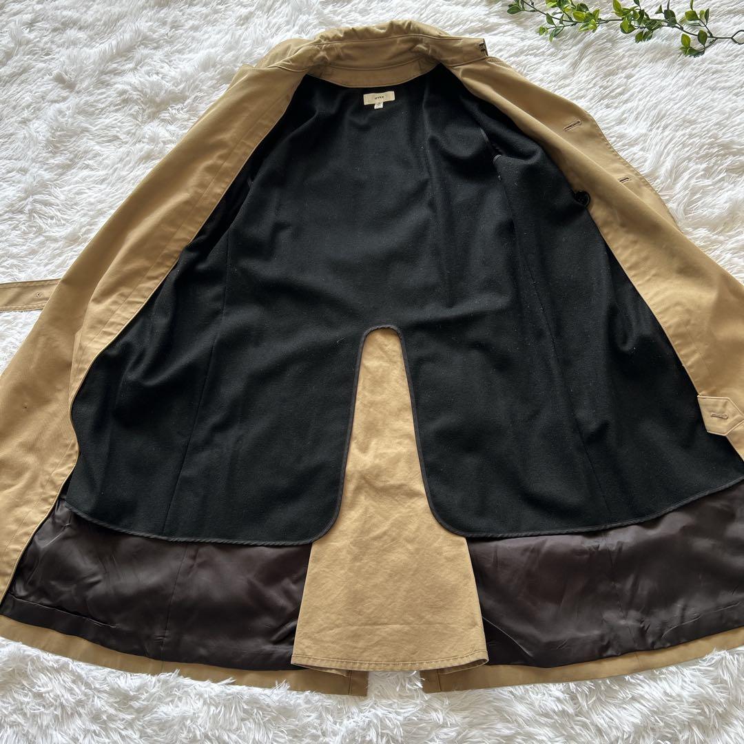 HYKE ハイク トレンチコート コート ベルト ライナー 完備 ベージュ 1