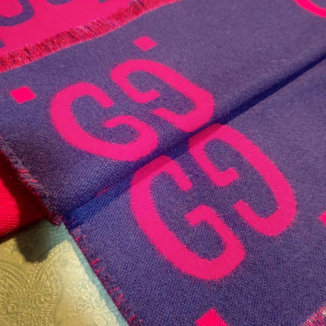 ❤新品箱袋付き最高級ウール❤定価８万❤GUCCI マフラー ストール スカーフ❤