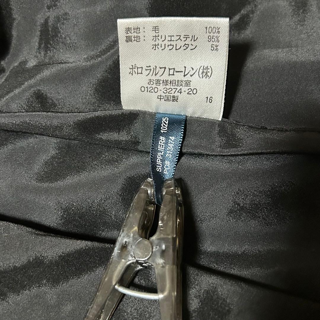 ラルフローレン エンブレム ロゴワッペン ウール 金ボタン　ブレザー シングル