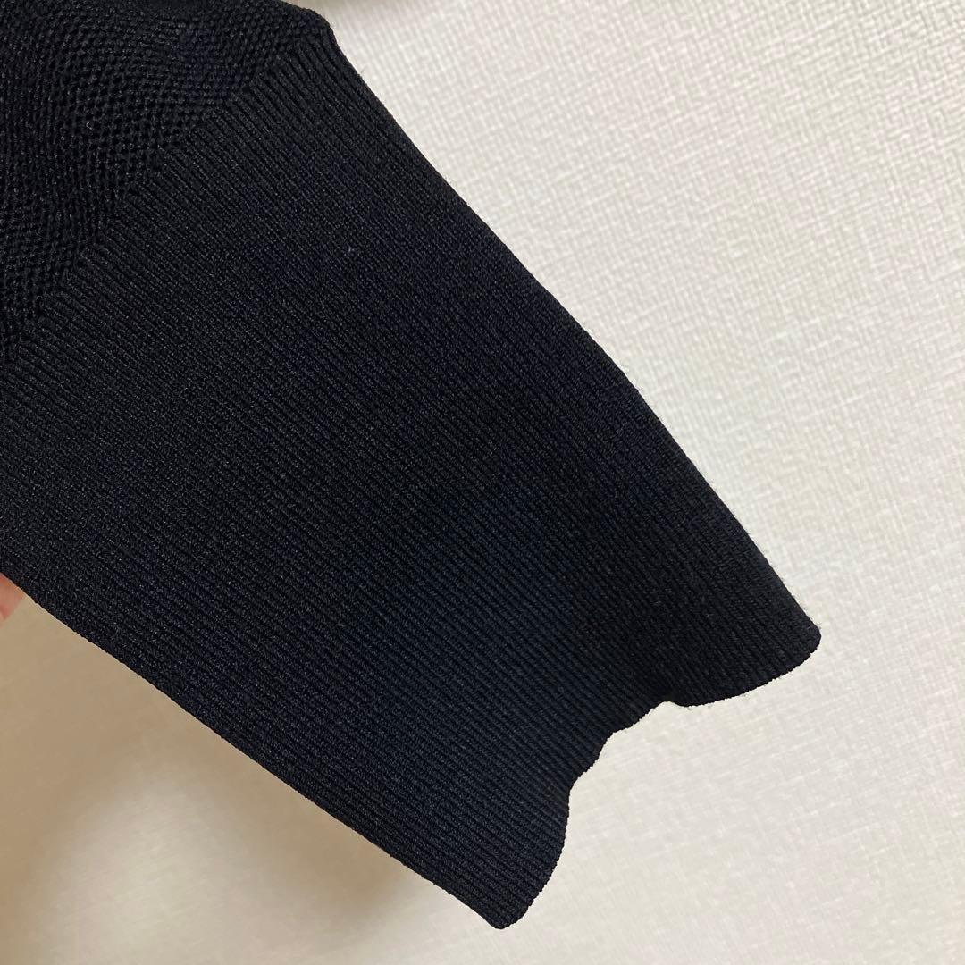 FRED PERRY × Ray BEAMS / 別注 Vネックカーディガン　黒