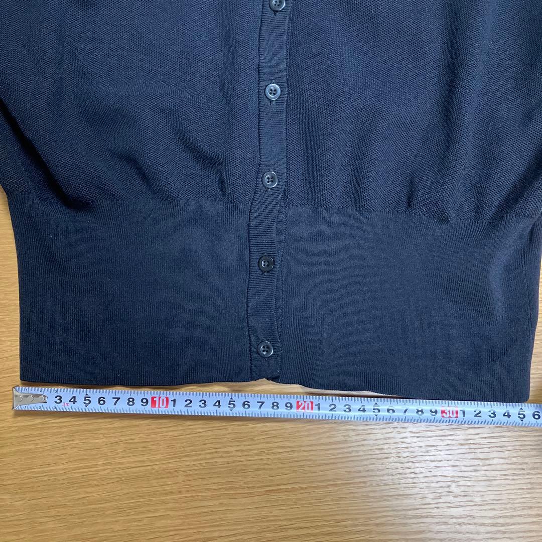 FRED PERRY × Ray BEAMS / 別注 Vネックカーディガン　黒