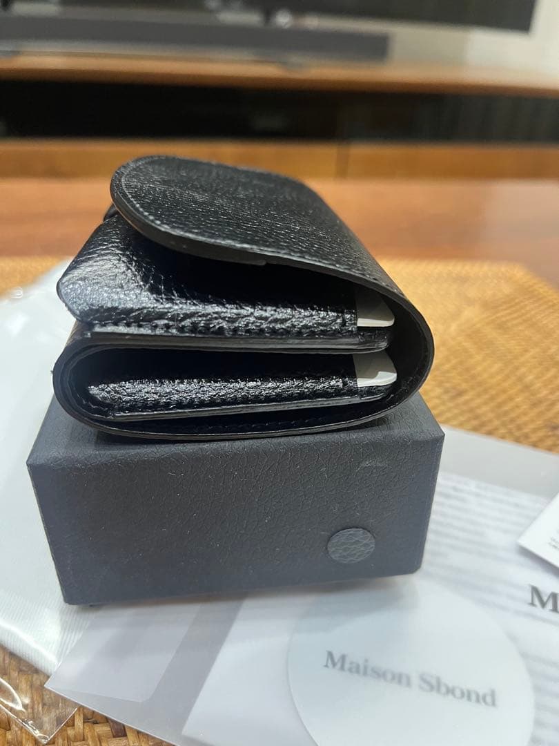 lemacew　新品未使用Maison Sbond ブラック 三つ折り財布