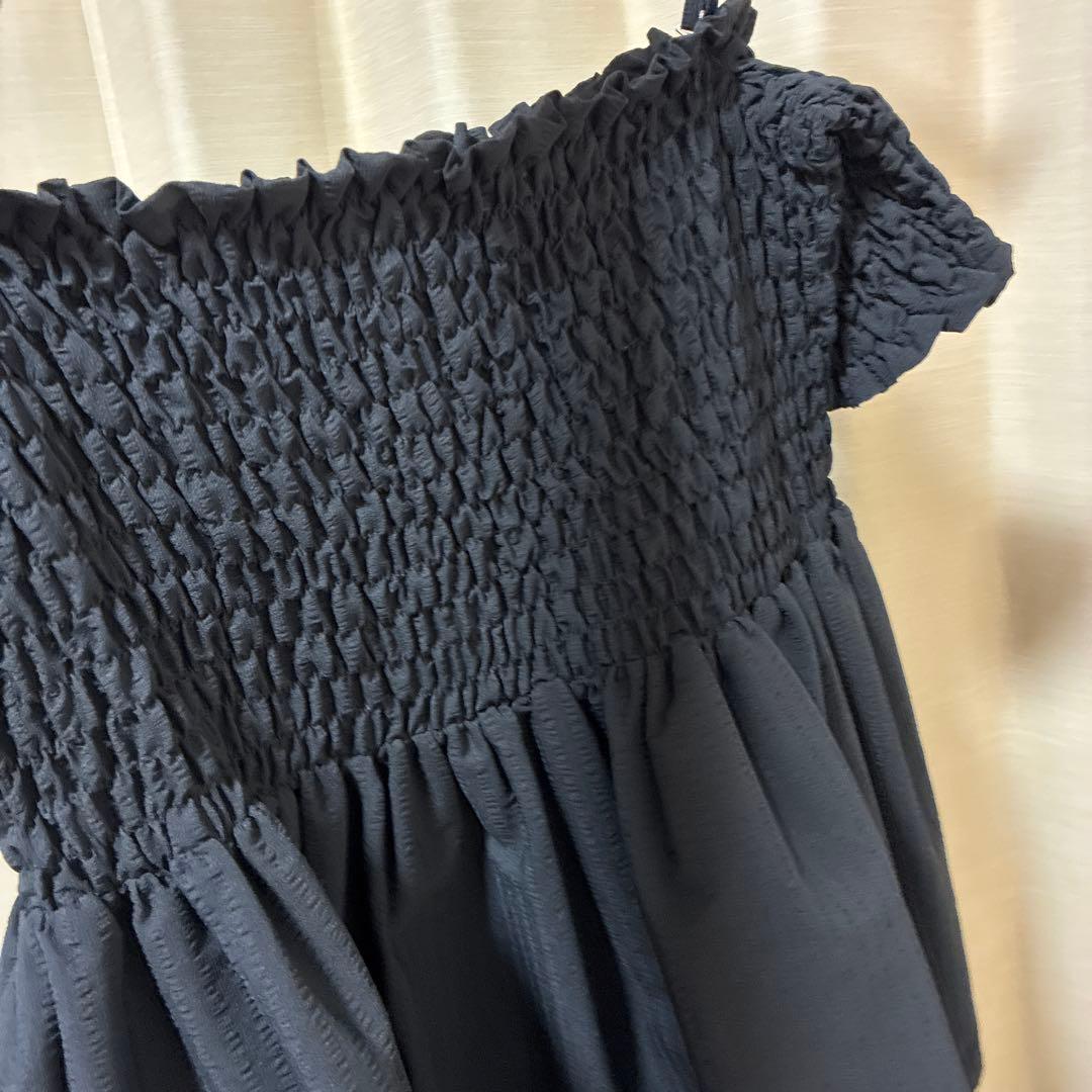 styling/ オフショルダー ブラック キャミソール