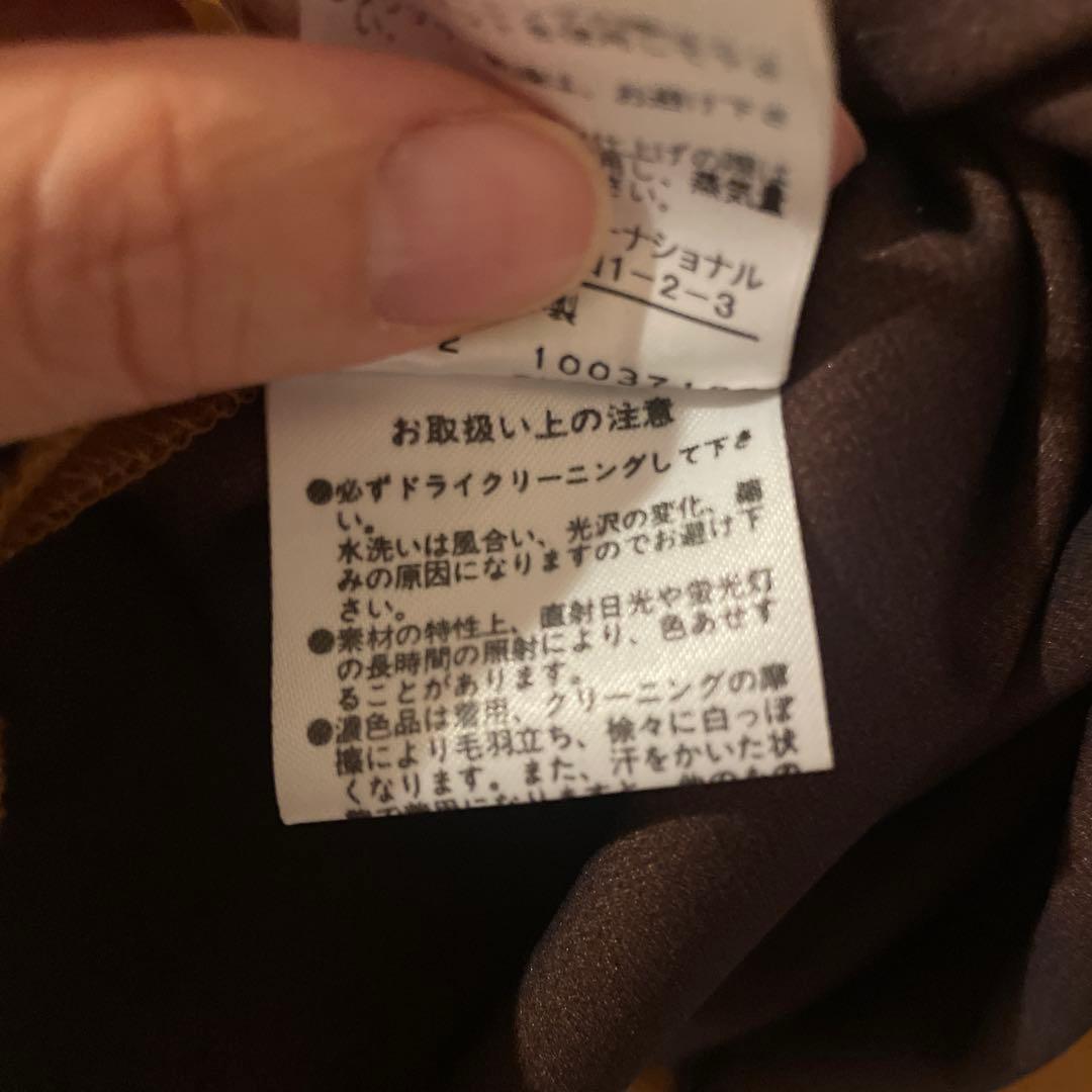 専用になりました　アドーア　キャメルワンピース　金ボタン